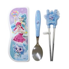 LE BARN Shooting Star Catch Teenieping孩童學習筷+湯匙+收納盒組, 1套, 光娜萍