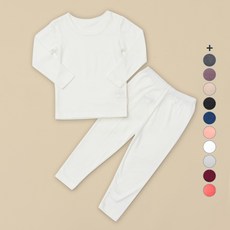 유니프랜드 아동용 히트 바이로프트 웜 9부 발열 실내복 상하세트