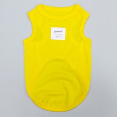 DOGGY STAR 狗狗夏季涼感背心 小型犬 中型犬 大型犬衣服, 黃色