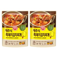 오뚜기 제주식 흑돼지 김치찌개, 450g, 2개