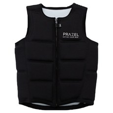 PRAZEL 雙面潛水布料救生衣, 黑色 + 灰色