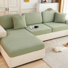 涼感新科技彈力冰絲沙發套 貴妃, XXL(160~200 x 95~120 x 5~20cm), 抹茶綠, 1組
