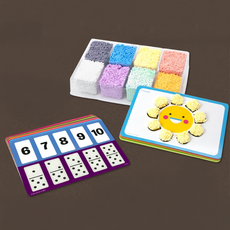 Educational Insights 魔塑粒粒黏土 適用3歲以上, 1組, 123圖像數數組