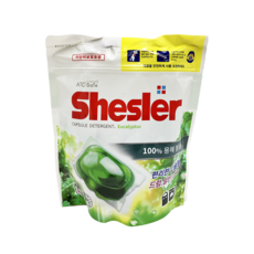 Shesler 超濃縮洗衣膠囊 尤加利葉清香, 50入, 1袋