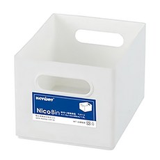 生活King 你可12號收納盒 1.5L 附把手 透明可堆疊收納箱 居家收納好幫手, 白色, 1個