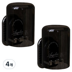 Woni's 牙刷架 牙刷座, 黑色, 4個