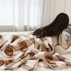 CHOUETTROOM 柔軟露營車宿仿貂毛超細纖維大型毛毯組