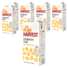 PURE HARVEST 囍瑞 澳洲有機燕麥奶, 1L, 6瓶