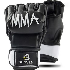Body-Ten 露指拳擊手套, 黑色