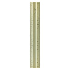 델리 누사인 알루미늄 직자 휴대용 양면 눈금자 15cm, 그린, 1개