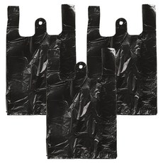 크린아이 검정 손잡이 비닐봉투 4호, 18L, 300개