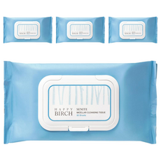 SENITE Coreana 仙妮德 快樂樺樹卸妝濕巾, 4個, 80枚入