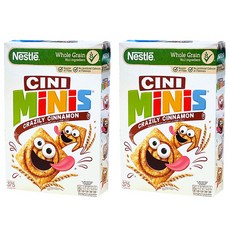 CINI MiNiS 迷你方形麥片 肉桂口味, 375g, 2盒