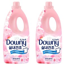 다우니 엑스퍼트 실내건조 초고농축 섬유유연제 플로럴 프레시 본품, 2L, 2개