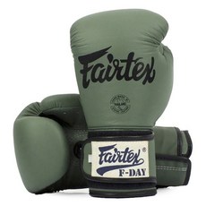 Fairtex f day 軍事風拳擊手套 左右一組 BGV11, 卡其色, 1套
