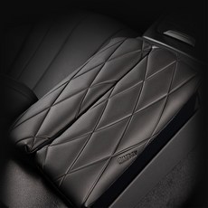 AIMBAN 賓士C-Class E-Class專用雙開式中央扶手墊, 單色黑, 1套