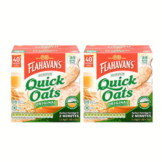 FLAHAVAN'S 原味速食麥片, 1.4kg, 2個