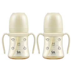 토비앤몰리 돗바니 PPSU 빨대컵, 180ml, 2개, 바닐라