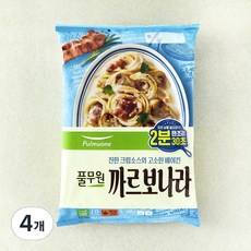 풀무원 까르보나라 스파게티 2인, 460g, 4개