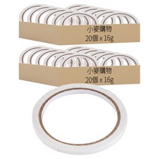 小麥購物 雙面膠帶 8m x 1cm 16g, Y508, 40個