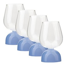 이첸도르프밀라노 투투 매트 내열 컬러 레드 와인잔 블루, 550ml, 4개
