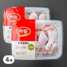 하림 닭볶음탕용 닭고기 (냉장), 1000g, 4개