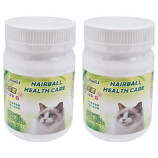 BaeLi 百粒 高纖貓草益生菌化毛粉, 毛球護理, 溫和化毛, 50g, 2罐