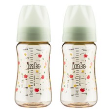 inb 2合1 PPSU奶瓶, 無奶嘴, Light Green, 300ml, 2入