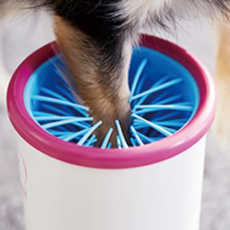 PETCME 寵物自動腳洗衣機, 1個, 粉色的