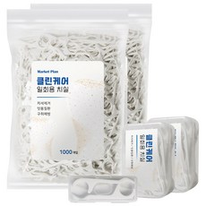 마켓플랜 클린케어 일회용 치실, 1060개입, 2개