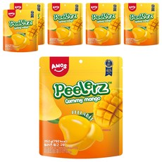 AMOS 阿麥斯 Peelerz剝皮芒果軟糖, 6包, 252g
