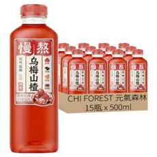 CHI FOREST 元氣森林 慢熬植物飲 烏梅山楂, 500ml, 15瓶