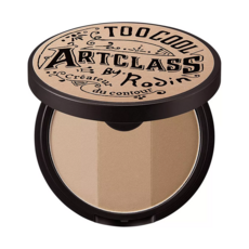 too cool for school 台灣公司貨 美術課三色修容餅, 1個, 02 灰棕色