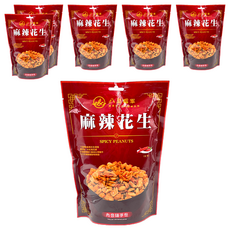 八豆聯軍 麻辣花生, 花椒濃辛滋味, 多種辣椒, 隨手包設計, 100g, 6包