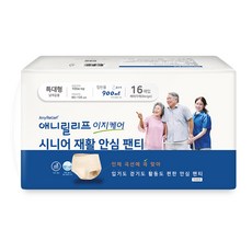 Anyrelief 男女通用 Easy Care 長者安心褲 一般款 米色, 1個, 16枚入, 特大型