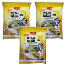 청은에프엔비 찹쌀가루, 1kg, 3개