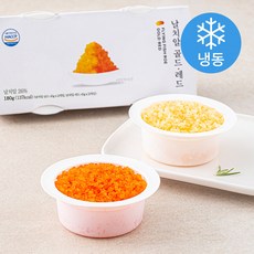 바다몰 날치알 골드 45g x 2개 + 레드 45g x 2개 세트 (냉동), 180g, 1세트