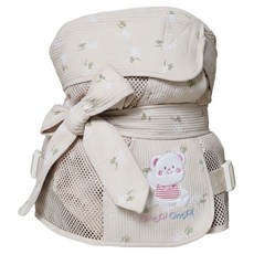 OngAL OngAL 哈囉小熊網眼五分背巾, 米色