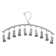 小綠豆居家百貨 不鏽鋼防滑防風衣夾(10夾) 防鏽耐用, 灰色, 1個