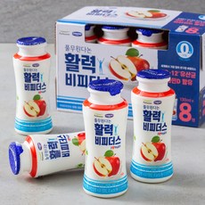 풀무원다논 활력 비피더스 사과, 130ml, 8개입