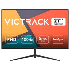 빅트랙 FHD 리얼 75Hz 프리싱크 평면 게이밍 모니터 블랙, 68.58cm, 27FM7501(일반)