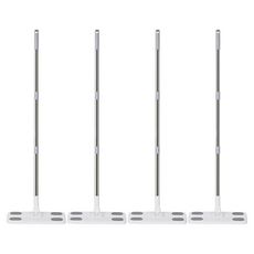 靜電除塵拖把 搭配可拋式濕巾 強力去汙輕鬆乾淨 可360度旋轉, 4支