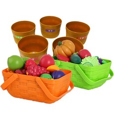 卡斯比新瑪瑯水果+瑪瑯蔬菜+色選籃遊戲屋5件套1949set, 隨機出貨, 1組