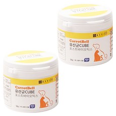 캐롯벨 반려동물 큐브 영양제 명태, 50g, 장건강/유산균, 2개 50g, 장건강/유산균, 2개