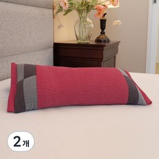 Sarang Yegam 韓國產顏料染色拼接蕎麥枕, 粉紅色, 2個