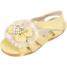 BEBEMARU 女童愛心水鑽LED涼鞋 9968