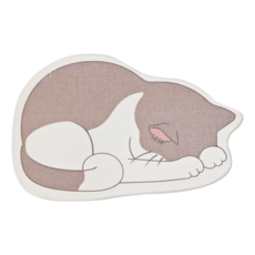 Caldo 卡朵生活 貓珪藻土杯墊 H027, 牛奶, 1個