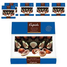 Cupido 酷比特 貝殼榛果夾心巧克力, 大理石紋牛奶巧克力, 250g, 6盒