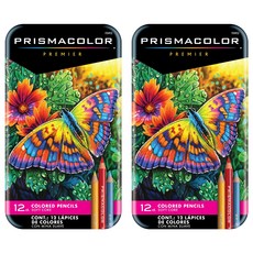 PRISMACOLOR 彩色鉛筆, 12色, 2個