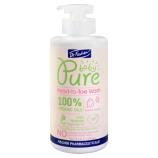 Dr.Fischer 費雪博士 純真寶貝全身清洗乳 幼兒洗髮洗澡二合一 自然花草清香 植物萃取, 400ml, 1瓶